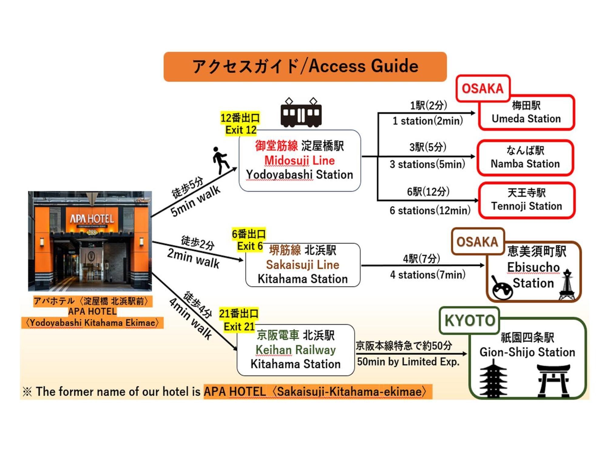 APA Hotel Yodoyabashi Kitahama Ekimae Osaka Bagian luar foto